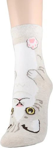 Miniatura 3 de DEARMY Calcetines de gato para mujer, regalos para mujeres y adolescentes, calcetines de diseño divertido, los mejores regalos de Navidad