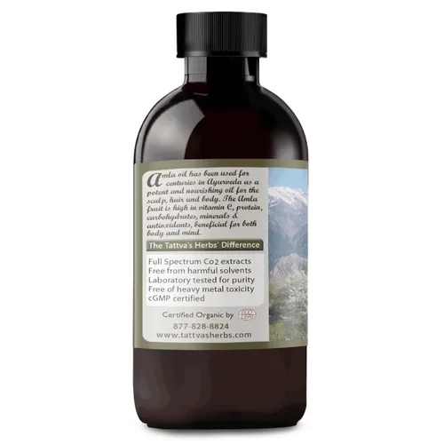 Miniatura 8 de Tattva's Herbs Aceite Amla para el crecimiento del cabello y tratamiento del cuero cabelludo, aceite indio prensado en frío y sin refinar, botella