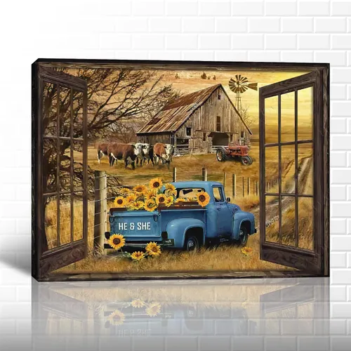 Miniatura 14 de GUTTATY Arte de pared en lienzo de Navidad personalizado, impresiones de lienzo personalizadas con apellido y señales, póster de decoración de pared