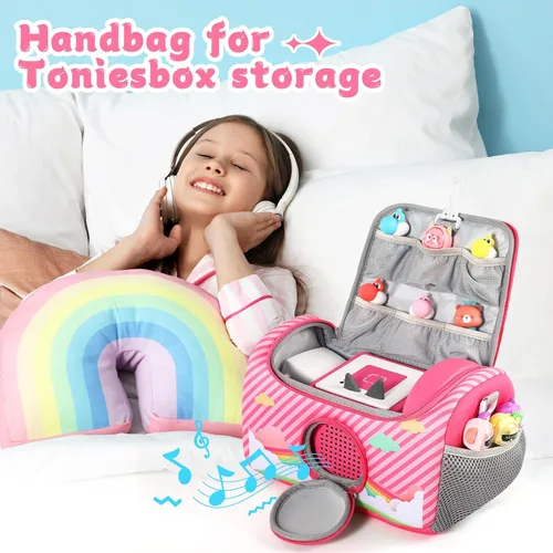 Miniatura 7 de Estuche de transporte para Toniebox Starter Set, bolsa de almacenamiento para Toniebox 2 reproductor de audio, caja de transporte para accesorios