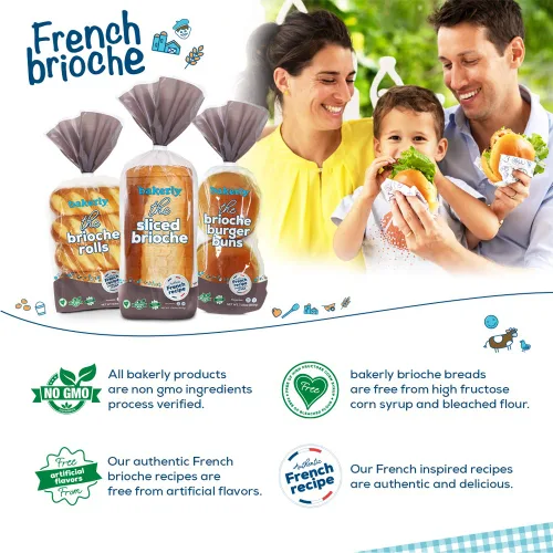 Miniatura 2 de bakerly Brioche en rodajas paquete de 4, 1 unidad (4 panes brioche en rodajas en total)