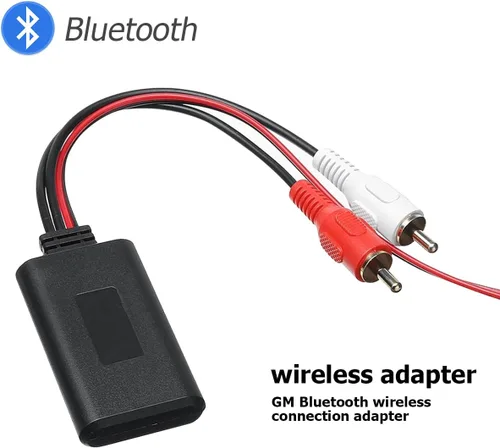 Miniatura 4 de AUCELI Adaptador de cable Bluetooth inalámbrico universal para automóvil, 2 RCA Aux Audio, conector de radio, entrada de carbohidratos, reproducción