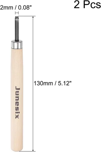 Miniatura 2 de uxcell Cuchillo de tallado de madera, cinceles, acero al carbono 50# de 0.079 in, pequeño triángulo para esculpir escultura artesanal, carpintero
