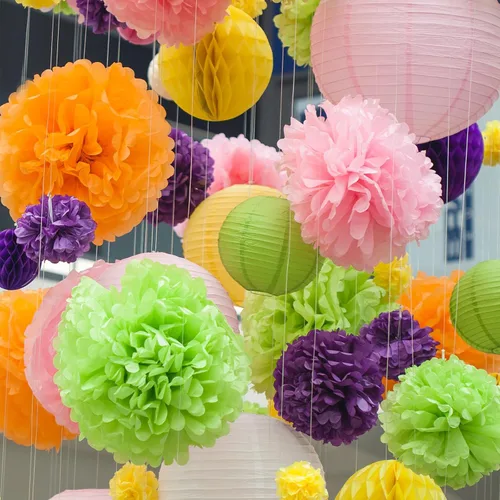 Miniatura 5 de Morcheiong 60 hojas de papel de seda en 30 colores, papel de seda arcoíris, envoltura de regalo a granel para manualidades, manualidades, fiesta