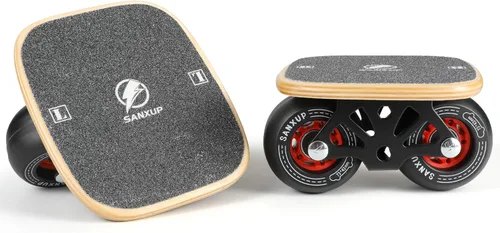 FreeSkates - Patines portátiles con plataforma de aleación de aluminio antideslizante, patineta dividida con ruedas de poliuretano, rodamientos de