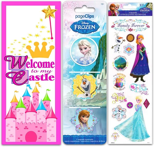 Miniatura 4 de Disney Frozen - Mochila preescolar para niños niños pequeños paquete de 6 suministros escolares con lona Frozen de 10 pulgadas mini mochila