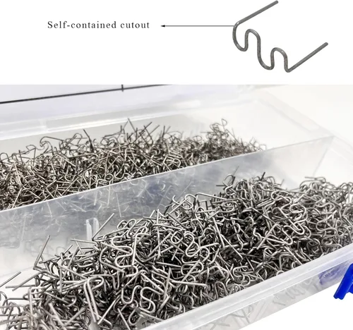 Miniatura 3 de 1000 PCS de grapas calientes varillas de soldadura para parachoques, kit de soldadura de plástico para reparación de parachoques de 0.6mm 0.8mm