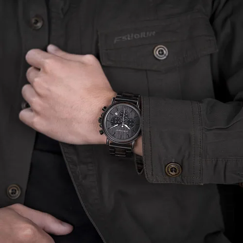 Miniatura 9 de 2win - Reloj de madera con grabado personalizado para hombre, reloj para de cumpleaños, aniversario, para tu novio, enamorado, prometido, esposo
