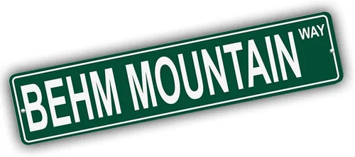 Miniatura 192 de Ohio Mountains Pick Your Mountain Compatible/repuesto para Acme Hill United States Mountain aluminio metal metal metal estilo letrero de calle