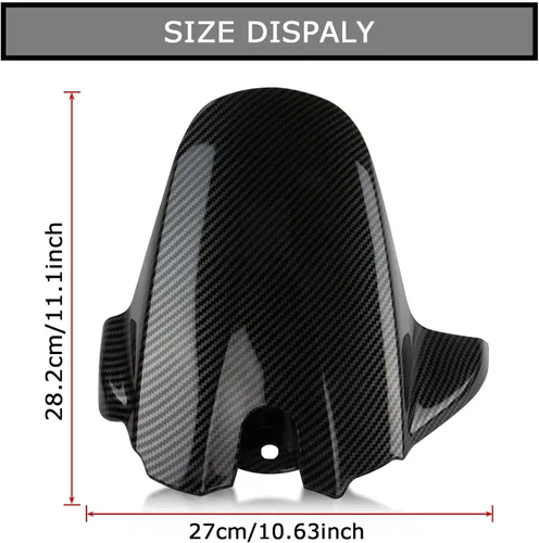 Miniatura 3 de Guardabarros para rueda trasera con abrazadera de neumático para GSXR600 750 K6 K8 2006-2010 de fibra de carbono pintada