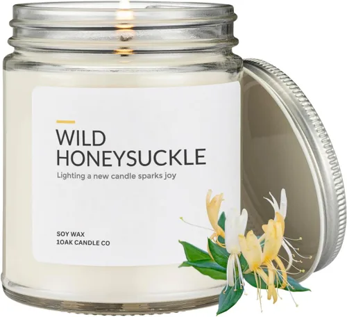 Miniatura 9 de 1OAK Vela de Manzana - Velas perfumadas de cera de soja (Manzana) - Velas de soja para aromatizar el hogar - Quema larga premium - Hechas a mano