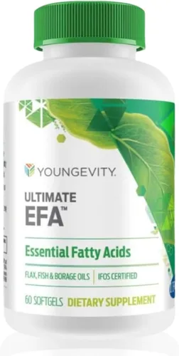 Miniatura 8 de Youngevity Ultimate EFA - Suplemento Omega 3, 6 y 9 Mezcla de aceites de borraja, lino y pescado Apoya la salud cardíaca, cerebral y general