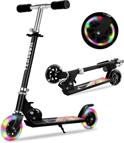 Juguetes de patinete para niños de 6 a 12/3 a 5 años, regalos de Navidad y cumpleaños para niñas y niños, patinete fácil de plegar para niños con
