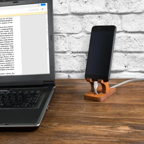 Miniatura 4 de Rostmary - Soporte de madera para teléfono celular para tableta, ideal para iPhone, iPad, Samsung, tabletas, lectores electrónicos, obras de arte