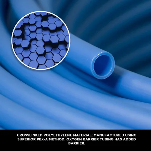 Miniatura 4 de Pex-A Tubería de 1/2 pulgada x 1000 pies, tubo sin barrera para agua potable, tubo de agua flexible para fontanería, azul