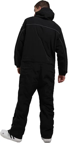 Miniatura 2 de GSOU SNOW Traje de esquí de una pieza impermeable a prueba de viento, traje de nieve aislado para deportes de nieve para hombres y mujeres