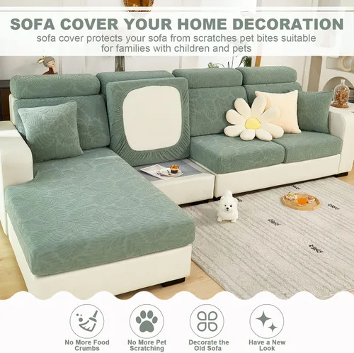 Miniatura 2 de Beacon Pet Funda universal para sofá resistente al desgaste, fundas elásticas para sofá mágico 2024, funda antideslizante en forma de L, funda