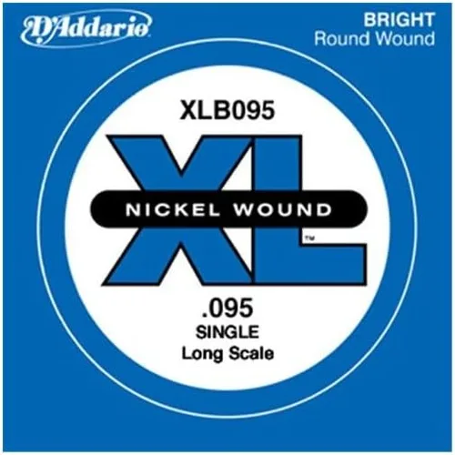 Miniatura 28 de D'Addario XLB020P Guitarra Bajo de Acero Liso Cuerda Simple, Escala Larga, .020