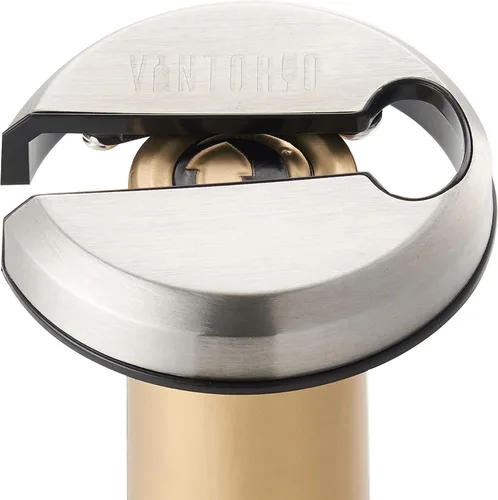 Vintorio Easy - Cortador superior de papel de aluminio, cápsulas de botellas cortadas y etiquetas para el cuello, removedor afilado para sellos de