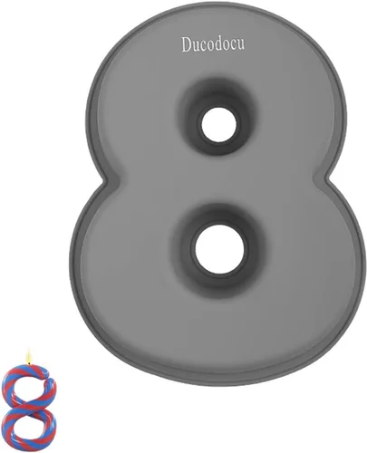 Miniatura 15 de Ducodocu Moldes de silicona para tartas 3D de gran número, moldes novedosos para tartas, moldes para hornear bricolaje para cumpleaños, boda
