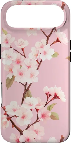 Miniatura 26 de Funda rosa pastel con patrón Japanese Cherry Blossom Floral Flower para iPhone 14 Pro