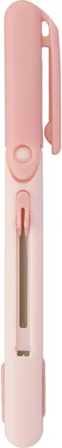 Miniatura 7 de Raymay Fujii SH612V - Tijeras cortadas por bolígrafo, compactas, portátiles, mini, grisáceas, ambidiestros, zurdos, compatibles, lavanda