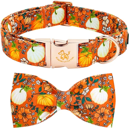 Miniatura 46 de Elegante collar para perro con moño Floral Vintage, cómoda pajarita para perro, collar de perro con lazo Collar ajustable para perros pequeños