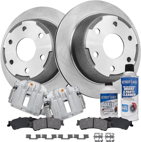 Miniatura 85 de Detroit Axle - Rotores de freno para Jeep Compass 2015-2022 Renegade 2016-2022 Fiat 500X 2016-2022, 2018, 2019, 2020, 2021. Reemplazo de rotores