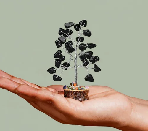 Miniatura 4 de Conjunto de Árboles de Cristal de 12, Regalos Pensados para Mujeres, Decoración de Escritorio de Oficina, Hogar, Decoración de Estante para Energía