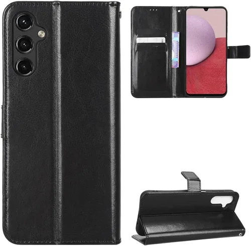 Miniatura 23 de Funda para Boost Mobile Celero 5G + Funda de piel con tapa para Boost Mobile Celero 5G Plus, color negro