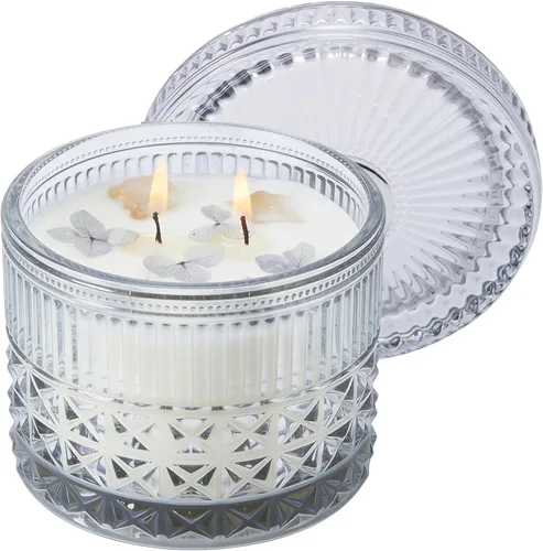 Miniatura 12 de Vela de Rosa Silvestre, Velas de Regalo para el Día de la Madre para Mujeres, Vela de Lujo en Frasco para Aromatizar el Hogar, Cera de Soja Natural