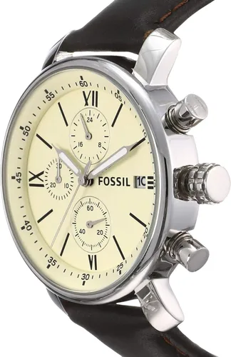 Miniatura 2 de Fossil Rhett Reloj cronógrafo de cuero - marrón oscuro Bq1007 plateado Cronógrafo