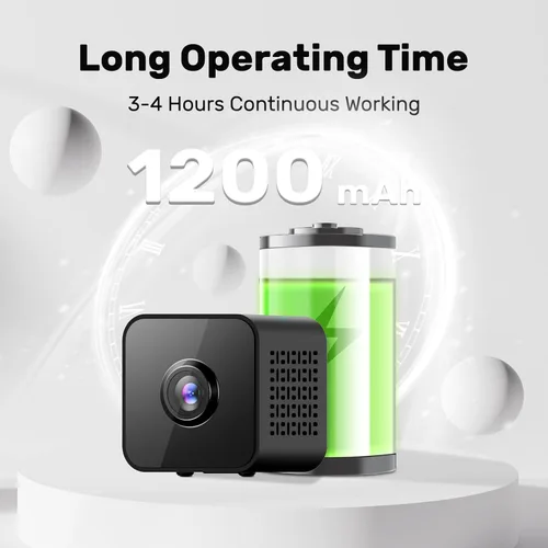 Miniatura 3 de Mini cámara de seguridad 4K, cámara inalámbrica WiFi, pequeña cámara portátil HD para niñera con detección de movimiento, almacenamiento en la nube