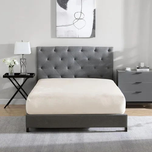 Miniatura 11 de Cathay Home Sábana Bajera de Felpa Suave Twin - Felpa Ultra Suave y Gruesa - Calidez Acogedora para Todas las Estaciones - Sábana Bajera con Negro