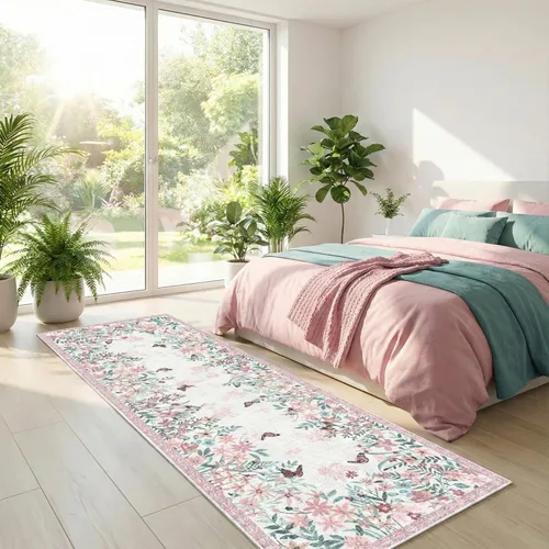 Miniatura 23 de Alfombra de pasillo de cocina de 2 x 6 pies para pasillo, alfombra de pasillo lavable con parte trasera antideslizante, alfombra suave de pelo bajo