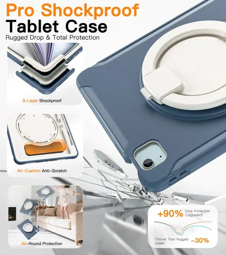 Miniatura 4 de BATYUE Funda para iPad Air de 11 pulgadas M3 (2025)/M2 (2024), iPad Air 5ª/4ª de 10.9 pulgadas (2022/2020), iPad Pro de 11" 4ª/3ª/2ª/1ª