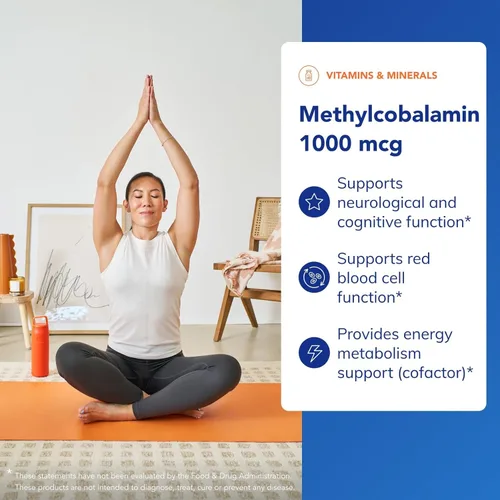 Miniatura 3 de Pure Encapsulations Metilcobalamina 1,000 mcg - Suplemento de vitamina B12 para apoyar la memoria y la salud de los nervios - Cápsulas premium