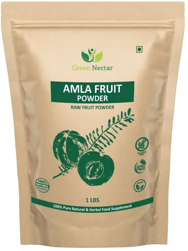 Amla Powder 1 lb (16 onzas) Procesado a partir de bayas silvestres Amla cultivadas orgánicamente sin OMG | No irradiado | Sin gluten crudo | Sin