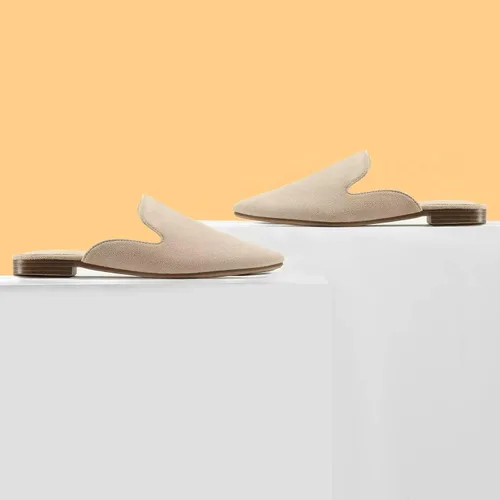 Miniatura 6 de MUSSHOE - Zuecos para mujer, planos, cómodos y puntiagudos