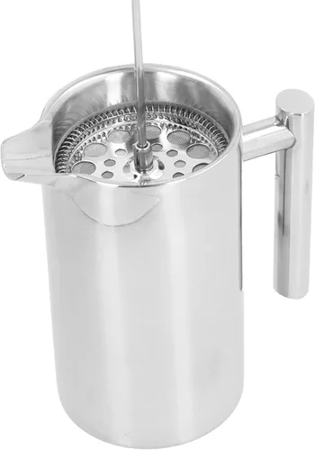 Miniatura 8 de Percoladora de café, 8.5 x 6.8 x 4.1 pulgadas, 33.8 fl oz, olla de café estable en forma de U sin goteo, hervidor de acero inoxidable de doble capa