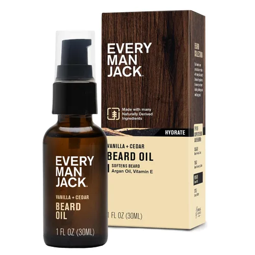 Miniatura 18 de Every Man Jack Aceite para barba para hombre, fragancia de bourbon envejecido, hidrata y suaviza profundamente tu barba y añade un brillo natural