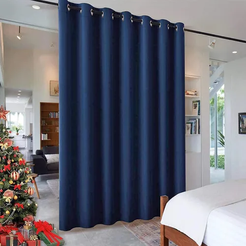 Miniatura 130 de RYB HOME - Cortinas extra largas con bloqueo de luz, persianas opacas insonorizadas para privacidad para cine en casa, oficina, fondo de patio, sala