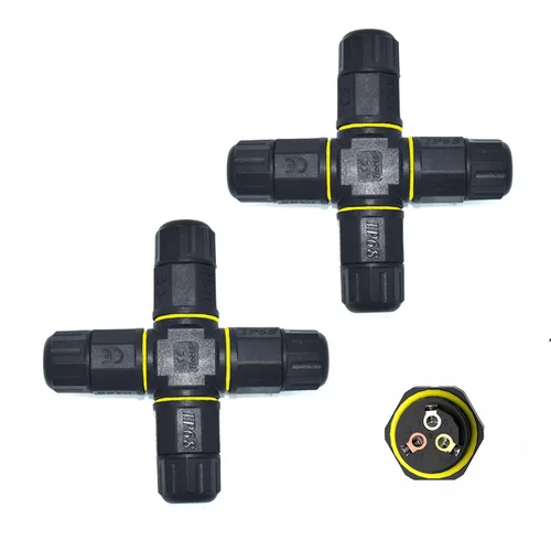 Miniatura 7 de Conector de cable eléctrico impermeable para caja de conexiones IP68, M16 para cables de 2 o 3 pines para rango de cable de 0.138-0.394 in
