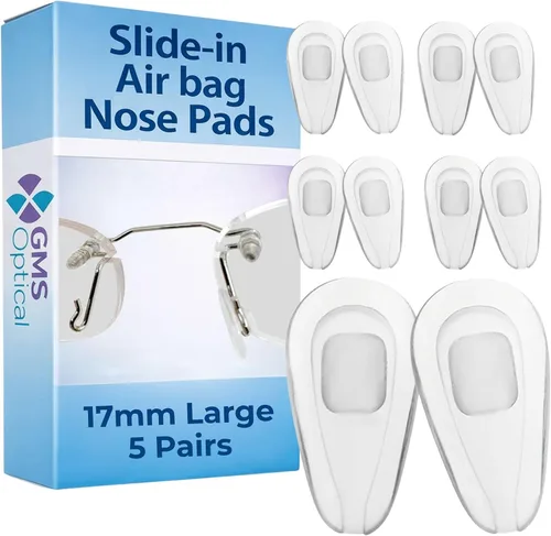 Miniatura 12 de GMS Optical Almohadillas de nariz de silicona súper suaves para evitar que los lentes se deslicen, almohadillas de nariz de silicona súper suaves