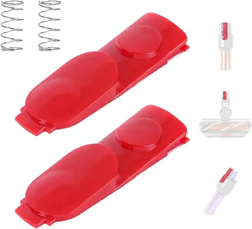 Miniatura 2 de 2 piezas de pestaña de cierre de clip para cabezal limpiador, piezas de repuesto para aspiradora Dyson V7 V8 V10 V11 V15, botón de tubo de 2 pzas