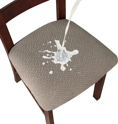Miniatura 9 de Genina Fundas de asiento impermeables para sillas de comedor, fundas de asiento de silla de comedor, fundas de asiento de cocina, fundas de asiento