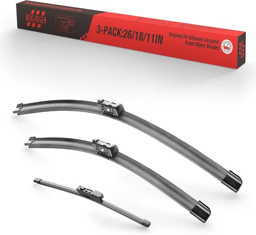 Miniatura 17 de BERG REGEN - Repuesto para limpiaparabrisas de silicona de 16, 14 y 14 pulgadas para Toyota FJ Cruiser 2007-2014, hojas para todo tipo de clima