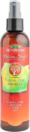 Bio-groom Colonia para perros de oliva toscana – Perfume desodorizante en aerosol, suministros de baño para perros, lavado de cachorros, suministros