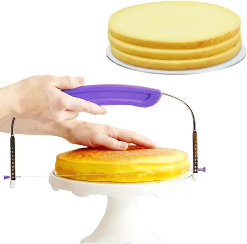 Nivelador de tartas, nivelador y rebanador de tartas, cortador rebanador nivelador de pastel ajustable, rebanador de capas de pastel, cortador de