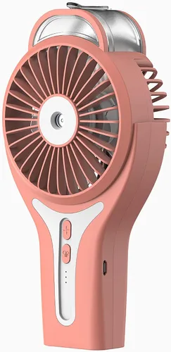 Miniatura 8 de Sunneday Ventilador de nebulización Ventilador de mano con niebla de agua Ventilador de pulverización de enfriamiento recargable Negro